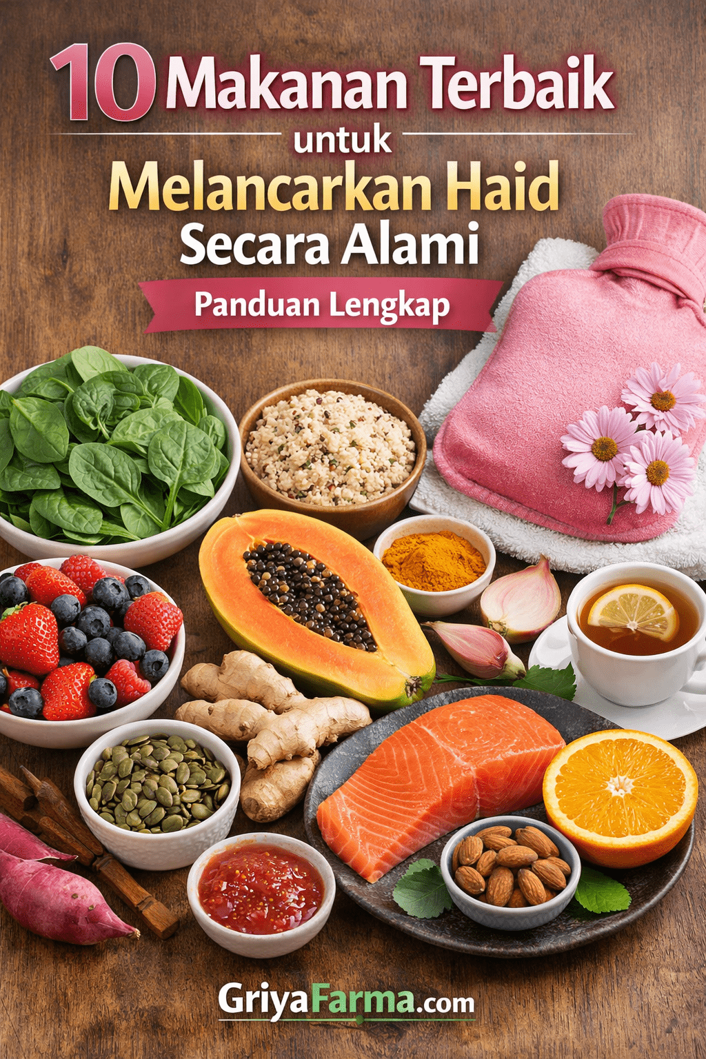 10 Makanan Terbaik untuk Melancarkan Haid Secara Alami - Panduan Lengkap