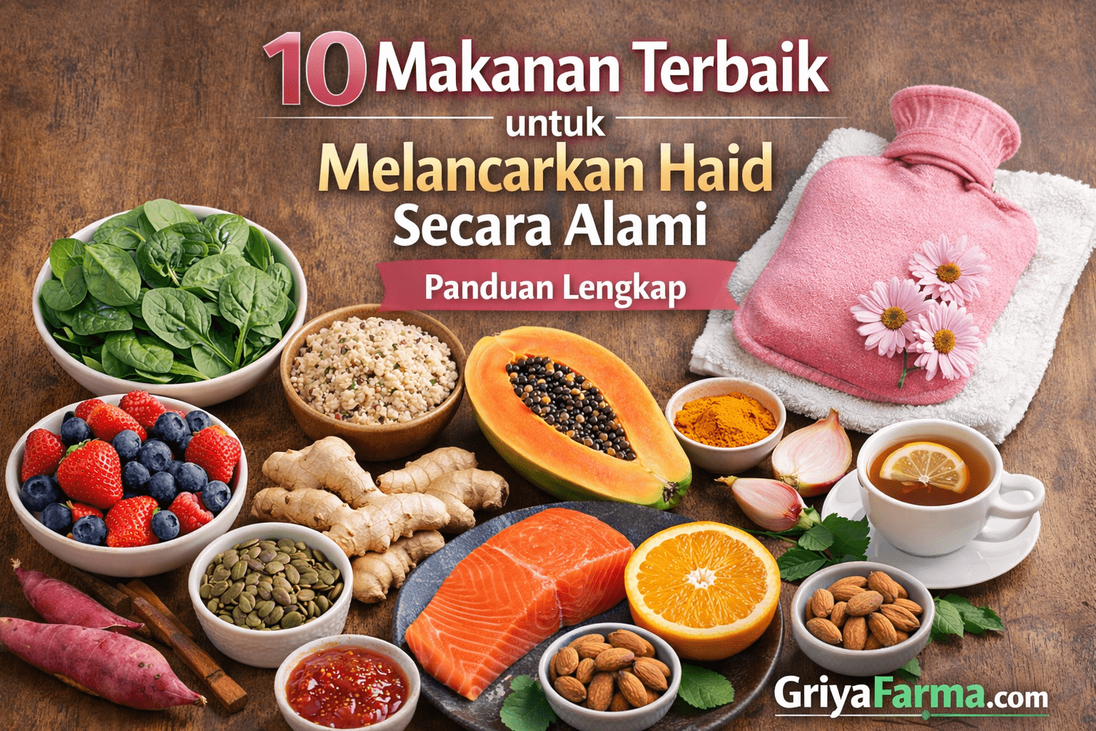 10 Makanan Terbaik untuk Melancarkan Haid Secara Alami
