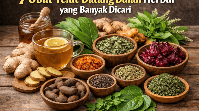 7 Obat Telat Datang Bulan Herbal yang Banyak Dicari