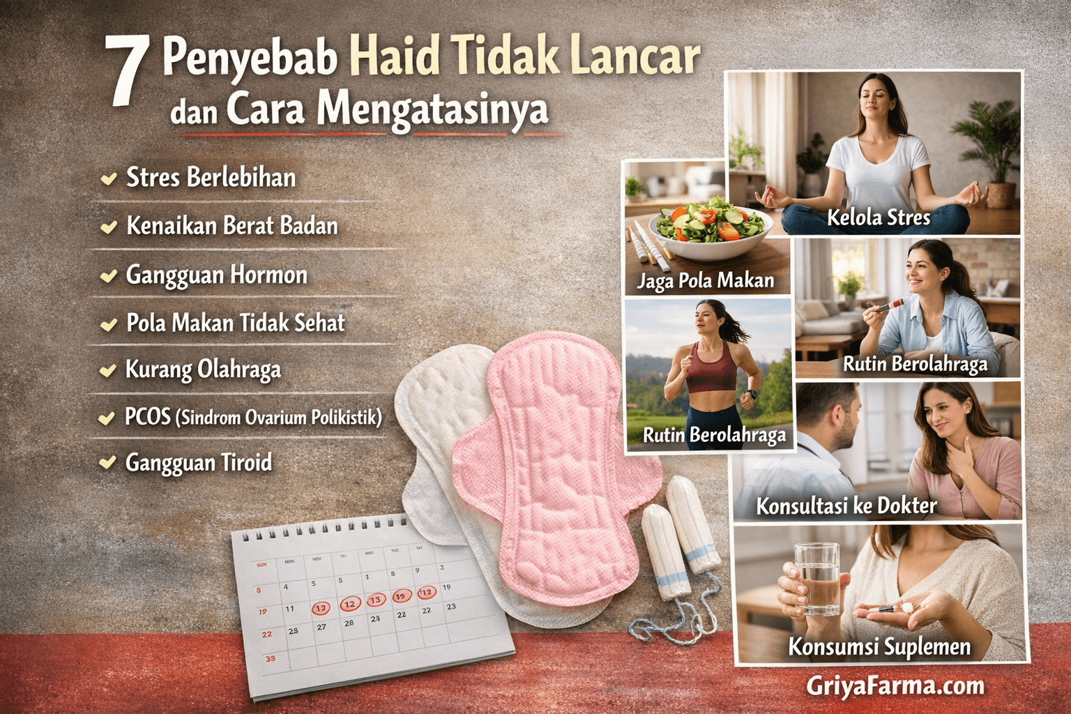 7 Penyebab Haid Tidak Lancar dan Cara Mengatasinya