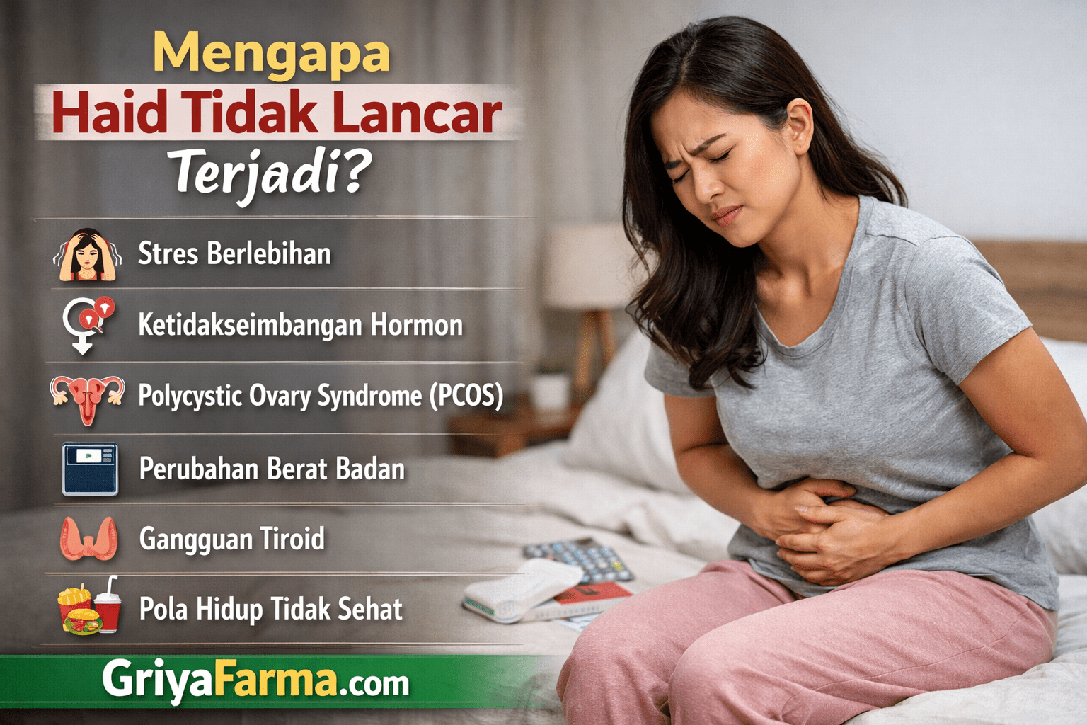 Mengapa Haid Tidak Lancar Terjadi