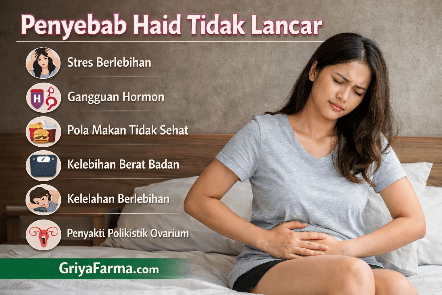 Penyebab Haid Tidak Lancar