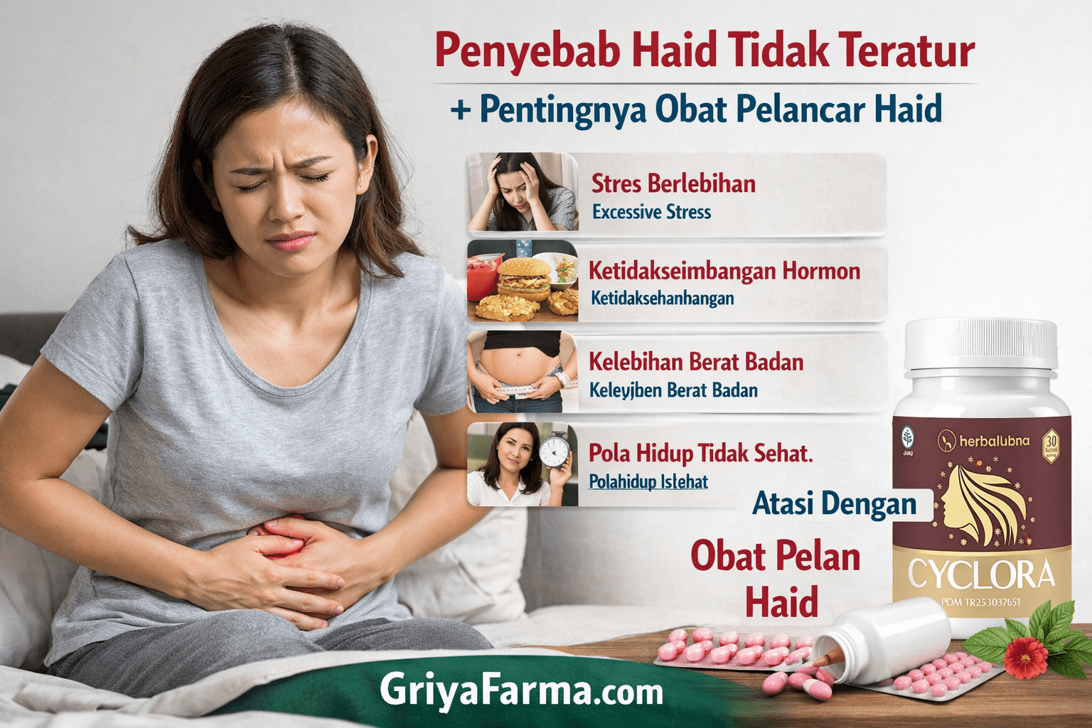 Penyebab Haid Tidak Teratur dan Pentingnya Obat Pelancar Haid