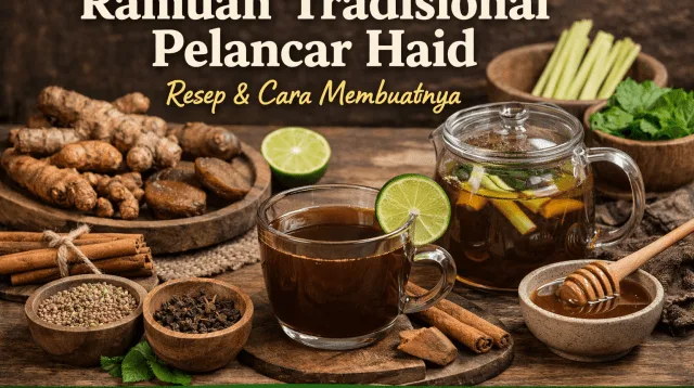 Ramuan Tradisional Pelancar Haid - Resep & Cara Membuatnya