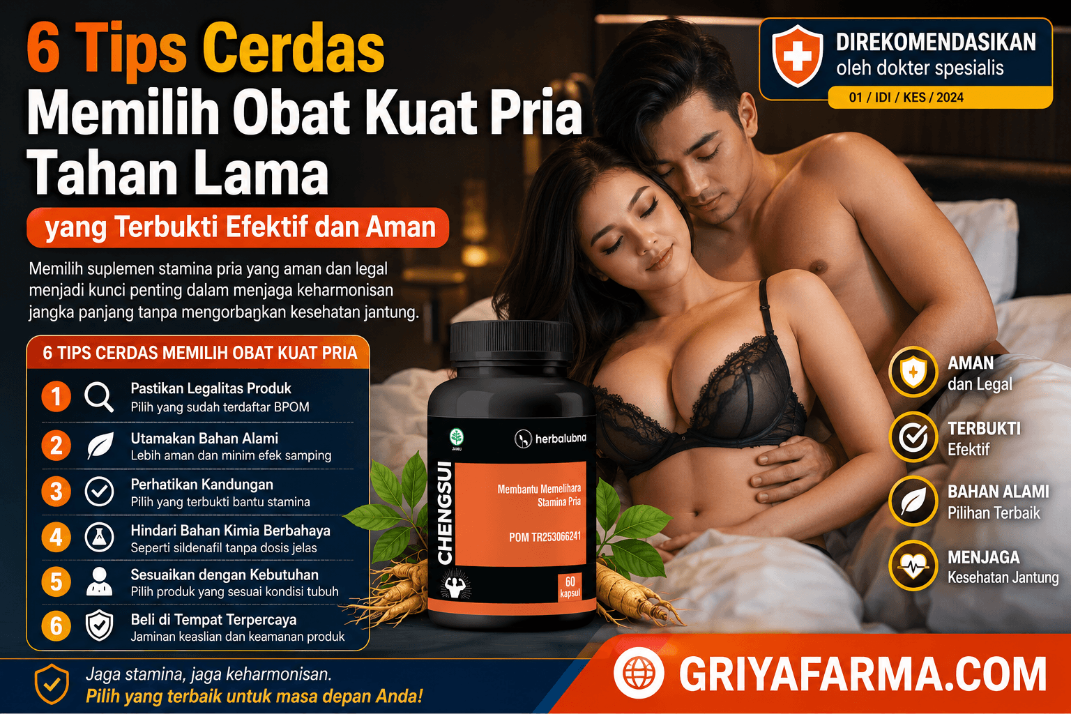 Panduan cerdas memilih obat kuat pria tahan lama yang aman dan memiliki izin BPOM